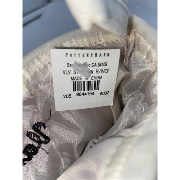 Pottery Barn Vance Mini Velvet Holiday Jester Elf Stocking Monogrammed Xmas - Picture 3 of 10